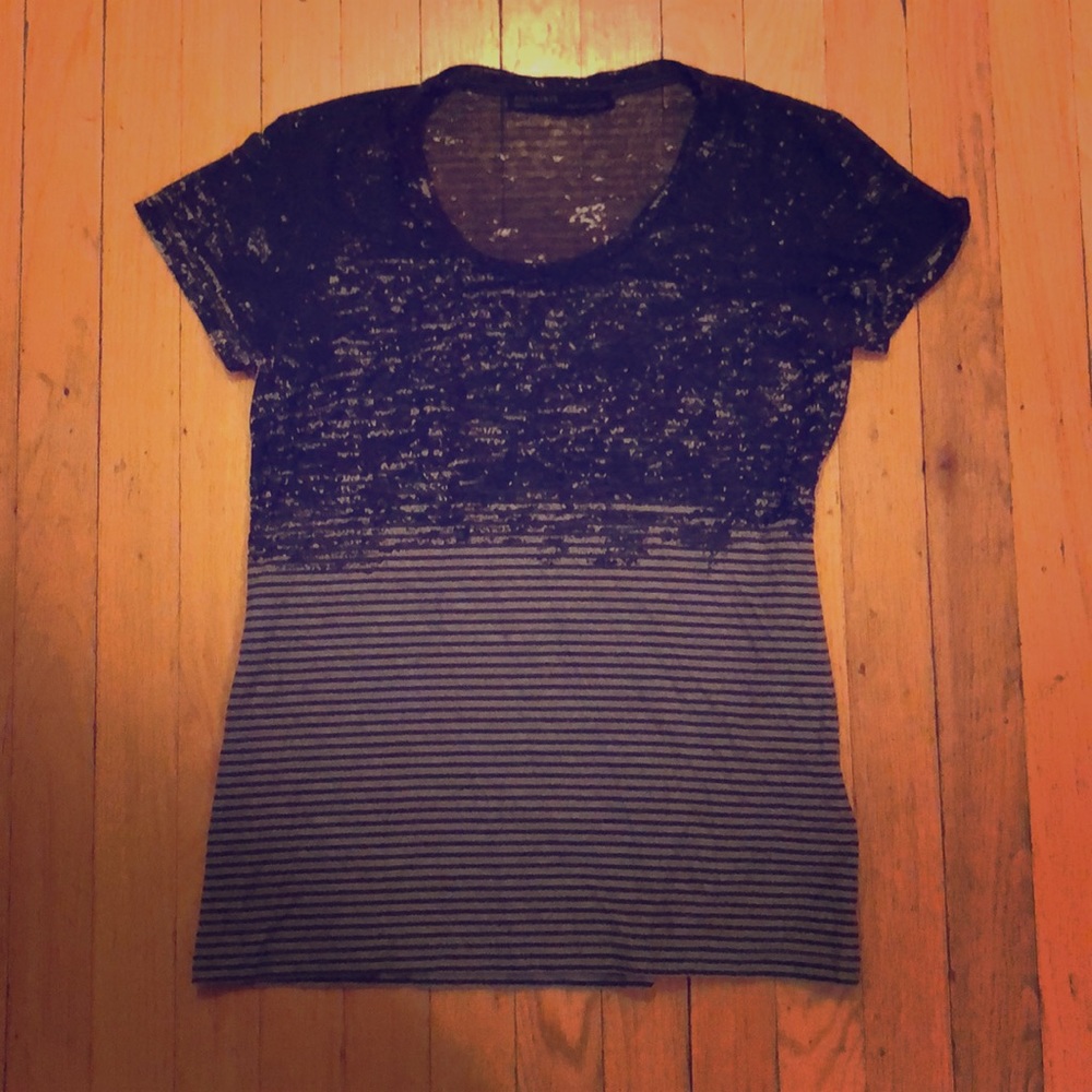 All Saints shirt with sheer detail